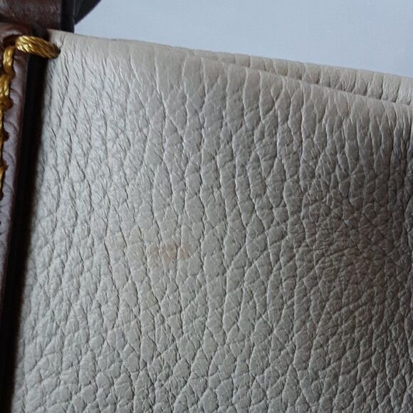 Dooney & Bourke Derby East/West Putty Leather Tote Bag Stone Gray Brown - Picture 4 of 14